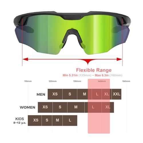 Er00 S596 Sports Shades Xl Sunglasses For Men, Baseball Running Cycling Volleyball Mtb Outdoor Revreation Gifts Ansi Z87.1 Safety thumb #5