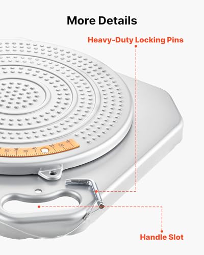 Image of VEVOR Wheel Alignment Turn Plates, 4-Ton Capacity, Brass Dial Measurements, 360 Rotating Turntable Wheel Alignment Tool with Transition Bridge & Thrust Block for Car SUV Light Truck