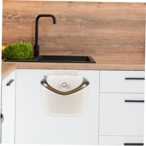 Caneca de Basura Colgante para Cocina Rectangular Blanca miniatura 6