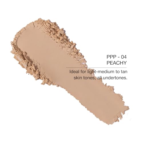 Image of KimChiChic Beauty Puff Puff Pass Set and Bake Setting Powder for Makeup, Extra Fluffy Loose Face Powder Poof, Soft Natural Face Makeup for Uneven Skin Tone, 04 Peachy