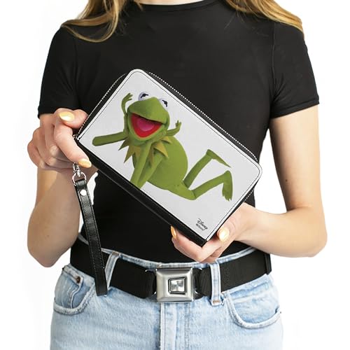 Buckle-Down Women's PU Zip Around Wallet Rectangle-Muppets, 7.5"x4.5"4