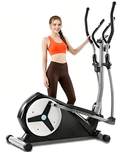 ECHANFIT Elliptical Exercise Machine with 15.5' Stride, 16 Resistance Levels, Hyper-Quiet Magnetic Elliptical Machine for Home, 350LBS Weight Capacity, App Bluetooth, Backlit LCD Monitor