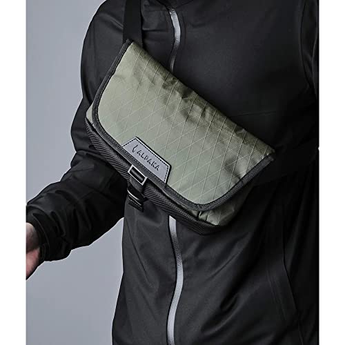 ALPAKA Air Sling V2|Sling Bag for Phone and Other Everyday Items|Weatherproof Fabrics and Waterproof Zippers|Fits iPad Mini 6|, Green, Length: 29 cm, Width: 7 cm, Height: 19 cm, Compact,Magnetic3