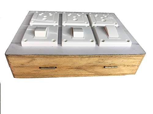 Image of Electric Extension Wooden Board (1 Meter 3Core Wire) (3Socket 3 Switch-8x10x2)
