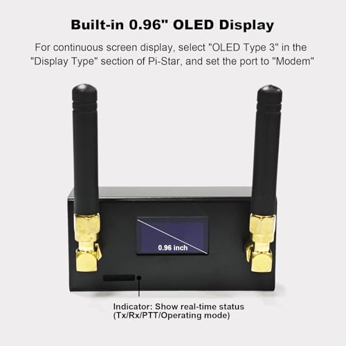 Image of AURSINC Upgraded MMDVM Duplex Hotspot Spot Radio Station WiFi Digital Voice Modem Work Contained with Raspberry Pi Zero 2W, Supports C4FM YSF POCSAG NXDN DSTAR P25 DMR, Pi-Star /WPSD