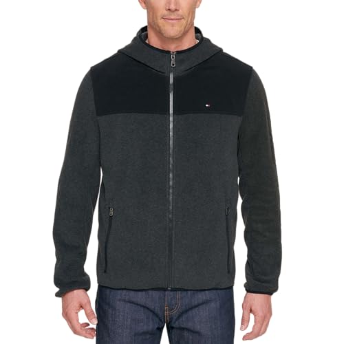 Tommy Hilfiger Men's Hooded Legacy Fleece Jacket