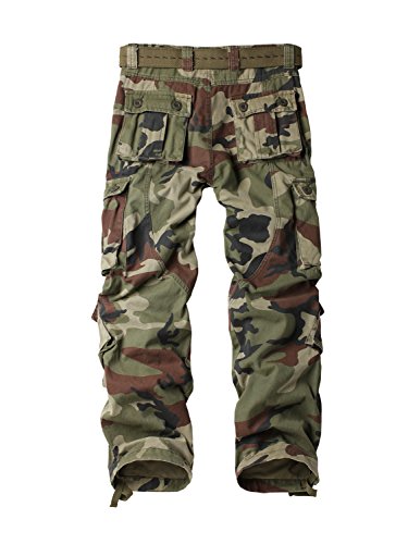 Akarmy B01N20F32M Men'S Casual Cargo Pants Military Army Camo Pants Combat Work Pants thumb #1