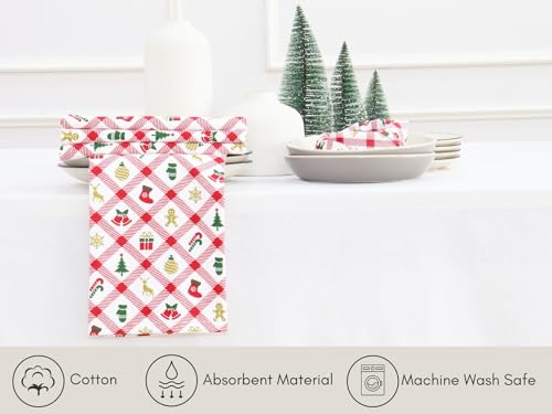 Set de 6 Servilletas de Tela Navideñas 18x18 in miniatura 4