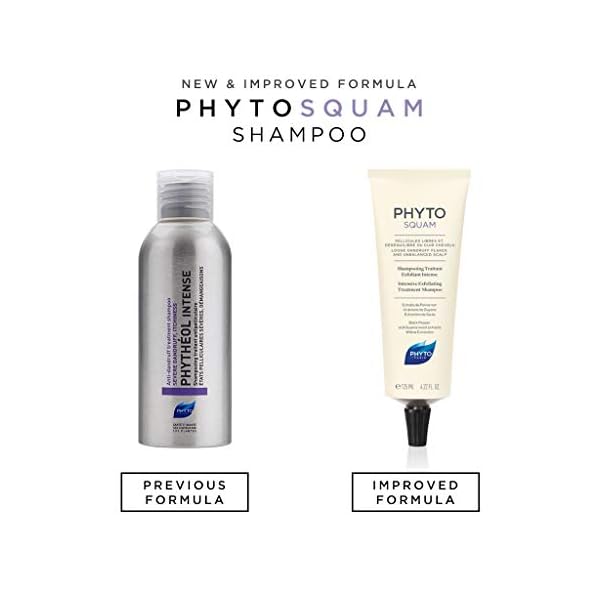 PHYTO Phytosquam Intense Exfoliating Dandruff Treatment Shampoo, 4.22 Fl Oz