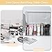 EOREA Lash Extension Organizer and Storage - Acrylic Lash Cart Organizer for Lash Techs, Clear Eyelash Extension Supplies Storage Box with Lid, Beauty Organizer Container