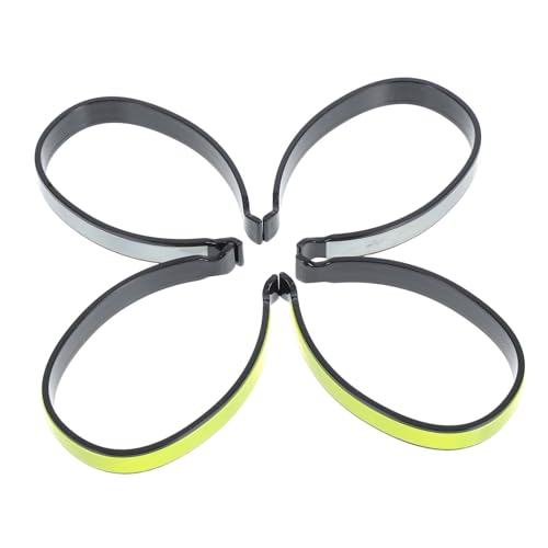Hemoton 4Pcs High Visibility Cycling Trouser Clips Reflective Pant Leg Wraps for Safe Night Riding Elastic Ankle Bands for Biking Lightweight Outdoor Cycling Accessories