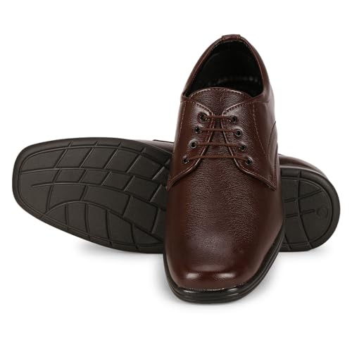 Image of Wenzal Men's Synthetic Lace Up Office wear Comfortable Formal Shoes | Casual Shoes for Men| Royal Look Shoes for Men