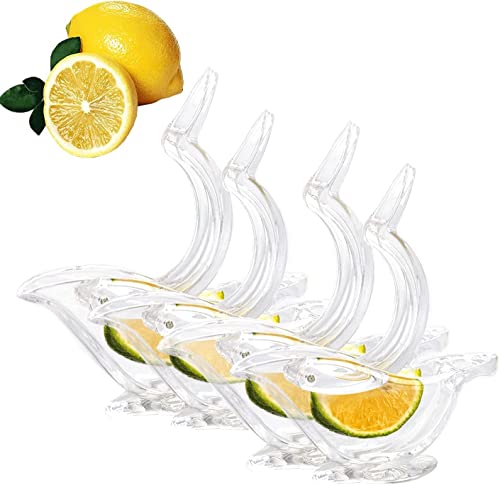 Image of Manual Lemon Squeezer Orange Fruit Hand Juicer Kitchen Acrylic Clips Tools, Glass Acrylic crystal Press Juicer, Kitchen Tools Dinner Plate Elegance Press Bird Lemon & Lime Squeezer. (Pack of 1)