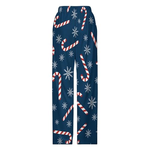 Christmas Candy Canes And SnowflakesChildren's Casual Pajamas150CM4