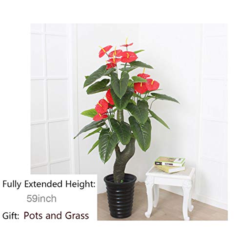 Home Decor Potted Plant Nordic Interior Decorations Green Plant, Including Pots and Grass 930 (Color : A)