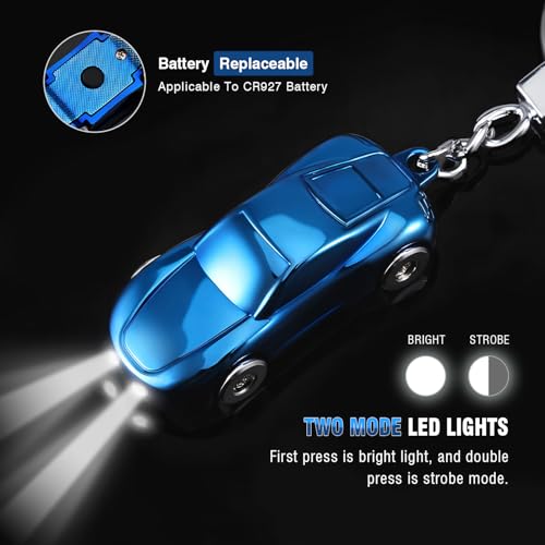 Image of SOMGEM Creative Key Chain Car Keychain Flashlight with 2 Modes LED Lights