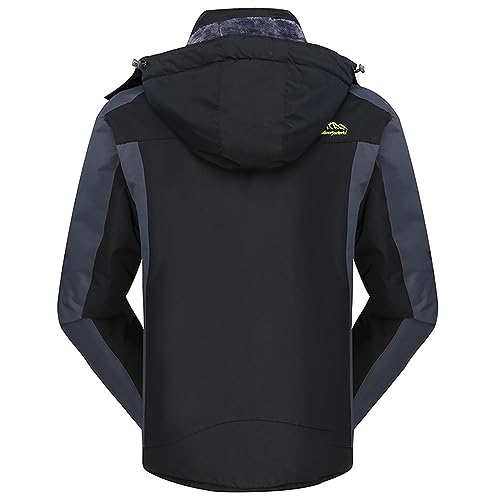 Buddhi Mens Mountain Waterproof Rain Jacket Windproof Hooded Coat Lightweight Full Zip Long Sleeve Outwears Fall Shell Jacket3