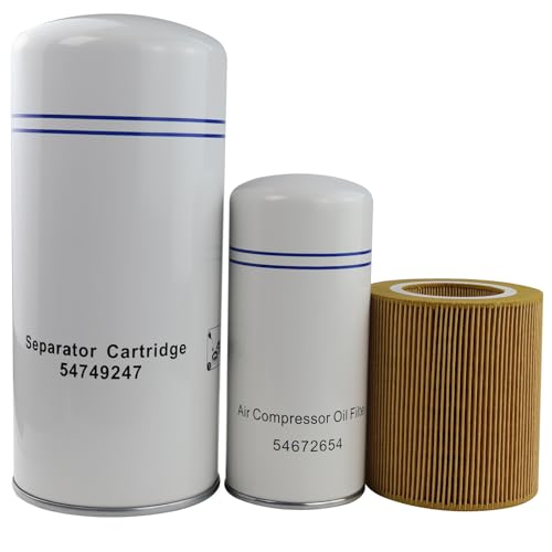 Image of Filter kit 54749247 54672654 89295976 is Compatible with air compressors and is Suitable for Filter Replacement kit Compatible with Air Compressor UP6-15 UP6-30