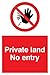 Produktbild Viking Signs PA5435-A4P-V Schild"Private Land No Entry", Vinyl, 300 mm H x 200 mm B