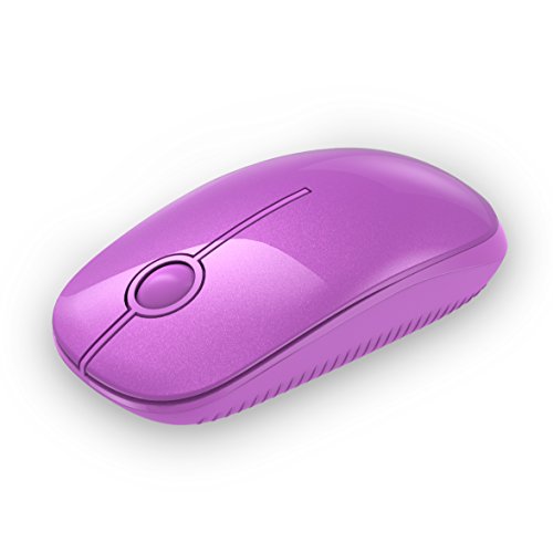 Jelly Comb 2.4G Slim Wireless Mouse with Nano Receiver, Less Noise, Portable Mobile