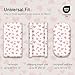 Gllquen Baby Bassinet Sheets 4 Pack, Breathable Cozy Fitted Mattress Sheet, Elastic Travel Crib Fashionable Floral Pattern, Standard Cradle Safe Sheets for Baby Boys Girls 32