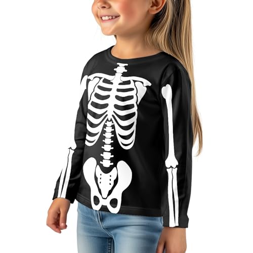 Girls Boys Christmas Long Sleeve Shirt Lively Printed Tees Holiday Sport Casual Tops 3-16 Years2