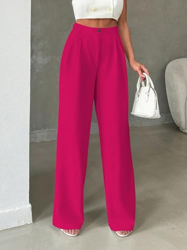 Image of Toochki Trousers for Woman Pants Women's Formal Office Korean | Black Track Pant | Straight | Cotton Spandex Stretchable Trouser | High-Waisted Bottom Wear