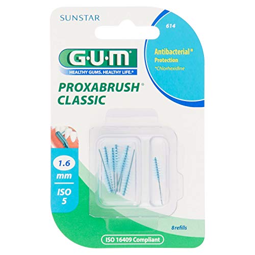 Sunstar iberia Gum PROXABRRUSH Classic Rec.CONICO 8UDS, Negro, Estándar