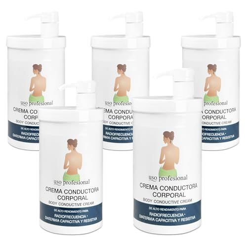 Crema Conductora Radiofrecuencia Corporal 5 Litros - Alto Rendimiento para Diatermia Capacitiva y Resistiva