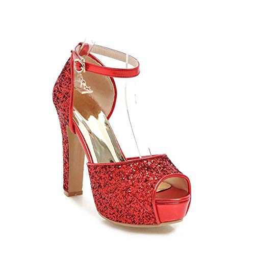NUANXIN Sequin High Heel Sandals