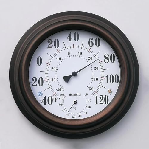 Thermomètre hygromètre 2 en 1 VINGAA mural pour maison et bureau