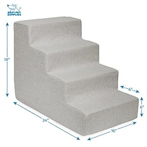 Best-Pet-Supplies-Dog-Stairs-for-Small-Dogs-Cats-Foam-Pet-Steps-Portable-Ramp-for-Couch-Sofa-and-High-Bed-Non-Slip-Balanced-Indoor-Step-Support-Paw-Safe-No-Assembly-Sand-4-Step - Cucciolini Doodles   Best-Pet-Supplies-Dog-Stairs-for-Small-Dogs-Cats-Foam-Pet-Steps-Portable-Ramp-for-Couch-Sofa-and-High-Bed-Non-Slip-Balanced-Indoor-Step-Support-Paw-Safe-No-Assembly-Sand-4-Step