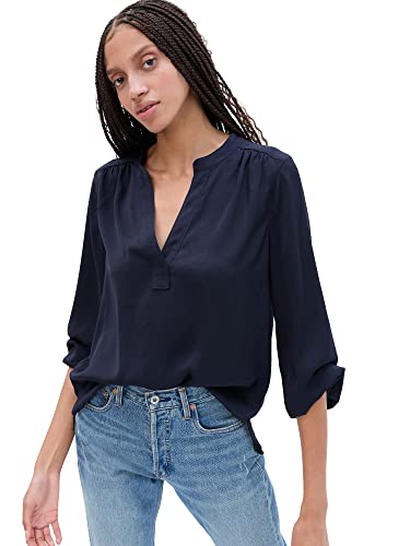 Image of Gap Women's Long Sleeve V-Neck Top Shirt