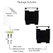 Wallniture Lisbon 10-Tier Wall Mounted File Holder and Desk Organizer, Metal Black Office Organization and Storage Rack