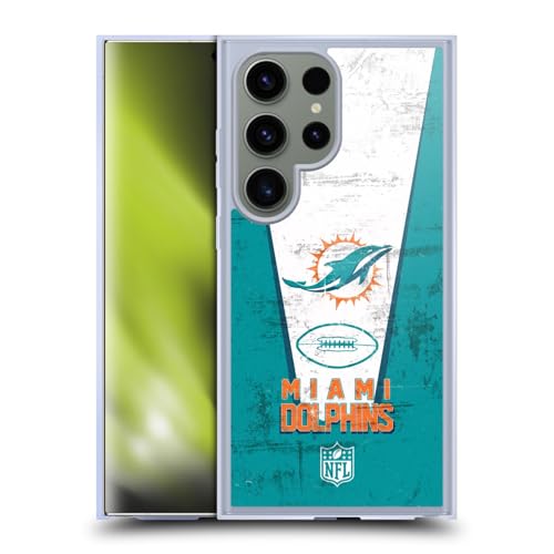 Coque Gel Miami Dolphins NFL pour Samsung Galaxy S24 Ultra Compatible MagSafe