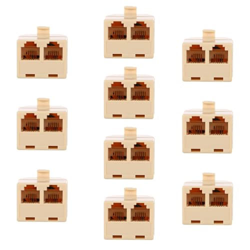 NOLITOY 2 Way Telephone Splitter Adapter Rj11 for Landline Phones