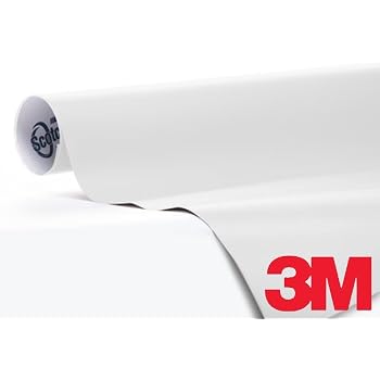 Amazon.com: 3M 1080 Satin White Air-Release Vinyl Wrap Roll (1/2ft x ...