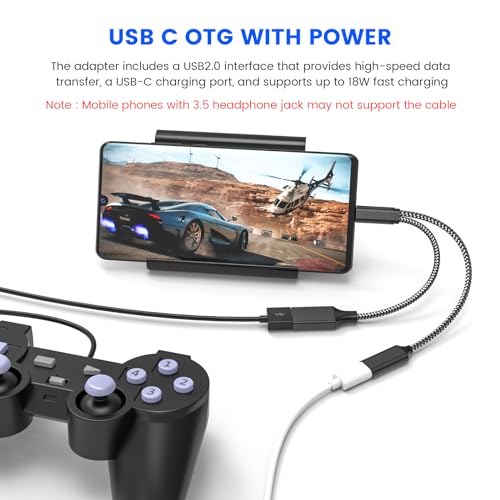 Image of MOGOOD USB C to USB Adapter with OTG, PD Fast Charge Compatible for Galaxy S22, Switch, Chromecast, 3D Printer, Pixel 4 XL