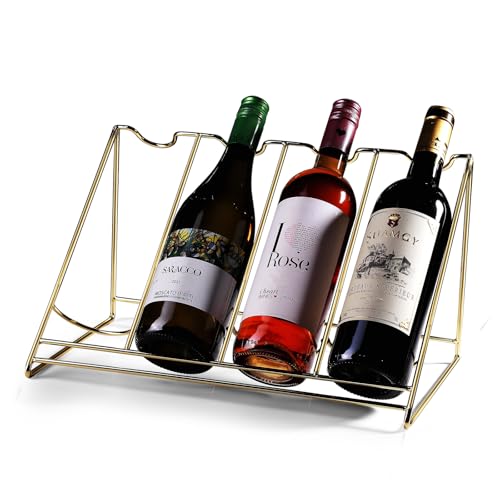 Drincarier Wine Bottle Display Shelf,Wine Storage Rack, Liquor Bottle Display Shelf, Bar Kitchen Small Wine Rack for Bar Family