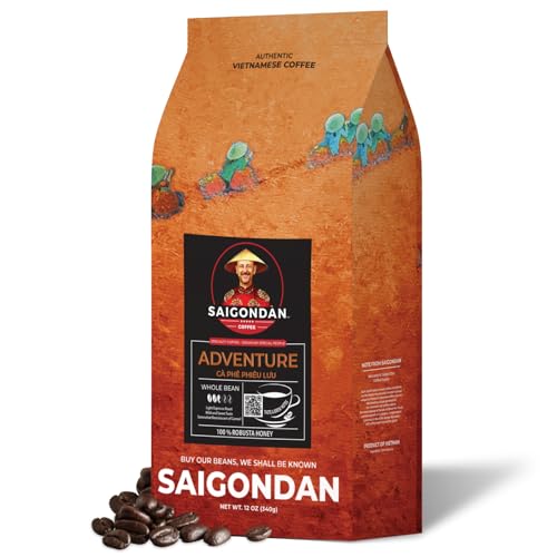 Saigondan Whole Bean Coffee - Adventure | Light Espresso Roast | ...