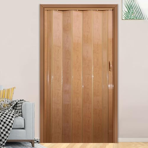 Generisch Generic PVC Akkordeon-Tür Ahorn-Finish