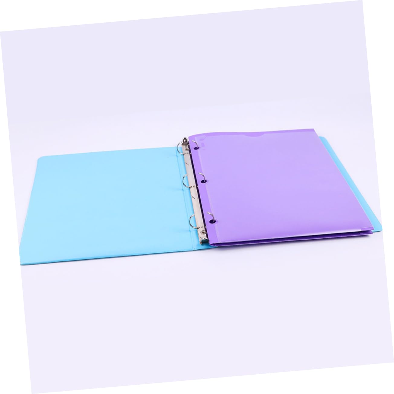 STOBOK Carpeta de Documentos Pp 2 Ranuras 6 Piezas Organizador de Archivos para Oficina Color Aleatorio
