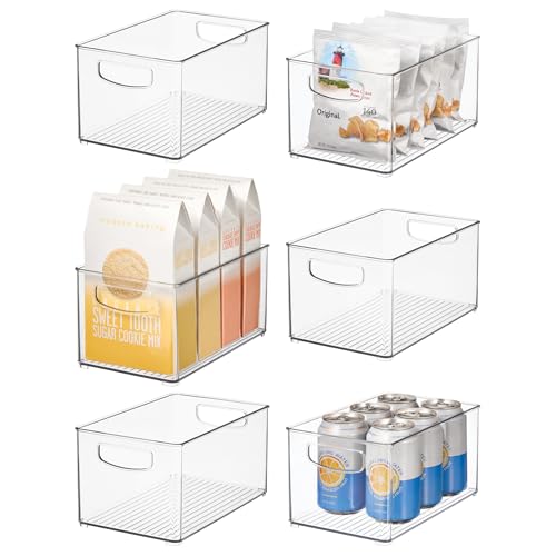 Lot de 6 bacs de rangement écologiques et durables pour une cuisine soignée