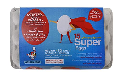 Golden Eggs Super Eggs Medium Grade A - Brown Pack of 15