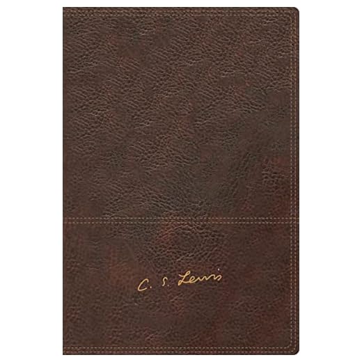 Santa Biblia / Holy Bible: Biblia Reflexiones De C. S. Lewis, Café, Leathersoft