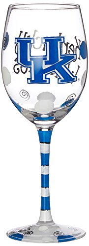 Game Day Outfitters NCAA Kentucky Wildcats Drinkware Wine Glass, One Size/12 oz, Multicolor