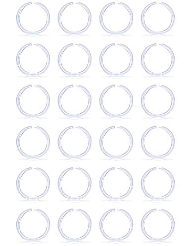 Lcolyoli 24PCS 18G Septum Retainer Clear Nose Hoop...