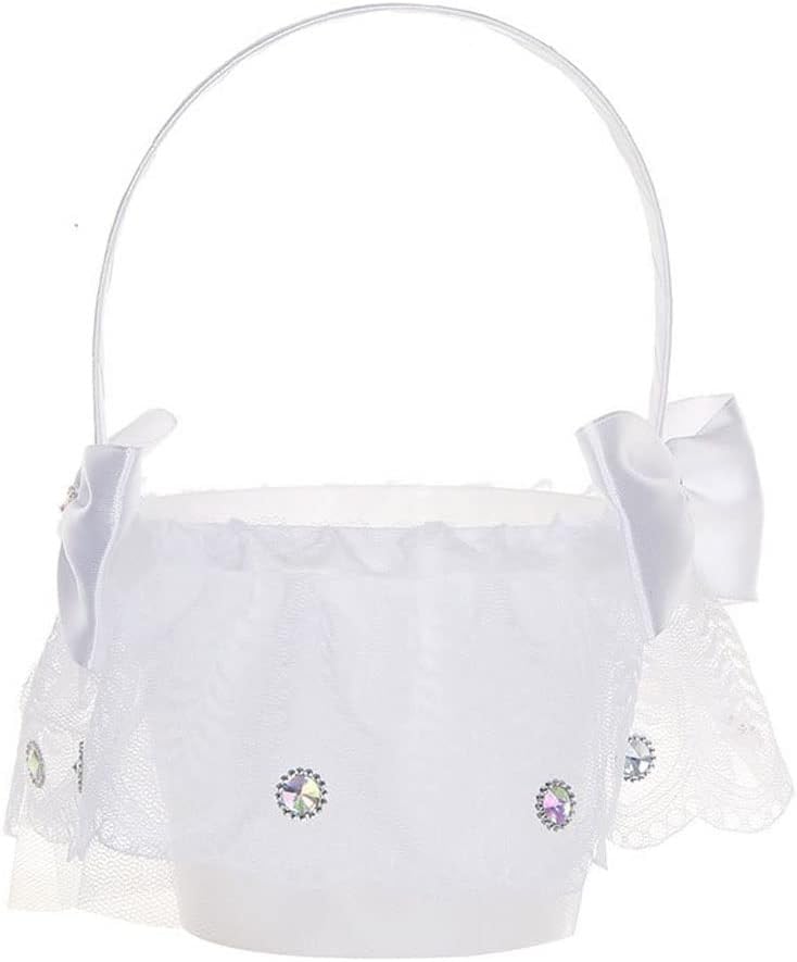 HBJWOV Wedding bridal bridesmaid flower girl sprinkle basket Flower Girl Basket Supplies