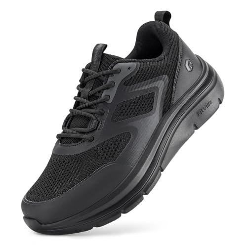 FitVille Walking Shoes for Men Wide Toe Box Lightweight Extra Wide Shoes for Men Non Slip Walking Tennis Shoes for Men Cushioned Men's Slip on Walking Shoes Comfortable Wide Width Men's Sneakers