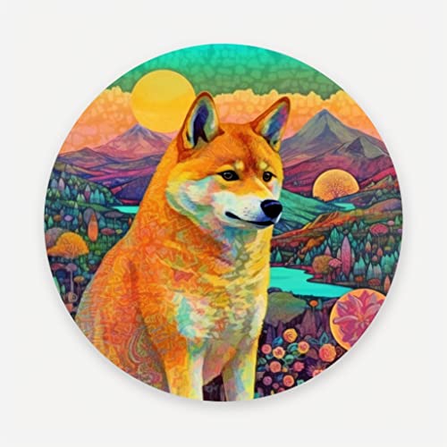 Image of Yoonek Graphics Shiba Inu Dog Vinyl Decal Sticker for Car, Laptop, Tumbler, More. #001659
